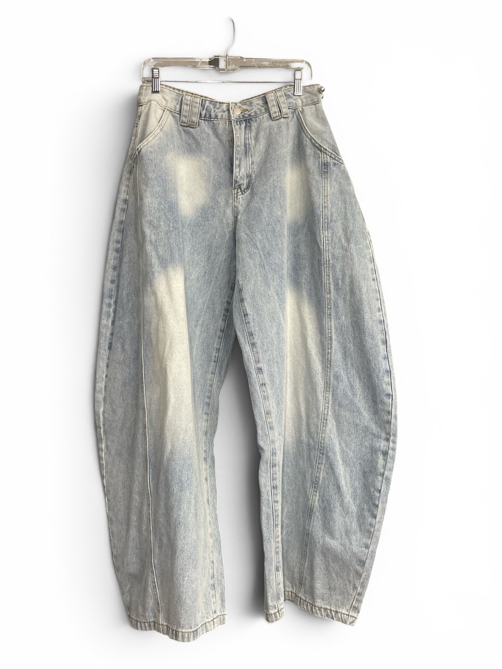 Washed Light Blue women’s Baggy Jeans waist 16 inseam 32